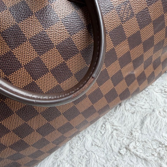 Louis Vuitton Speedy 30 Bandouliere Dameir Ebene Canvas Bag Crossbody Boston - Picture 7 of 17